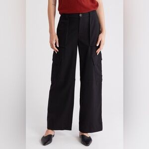 Vince wool blend wide-leg cargo trouser Sz 8